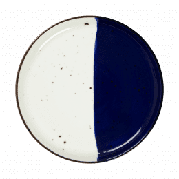 Assiette plate à dessert à bord droit copie - 162061 -   21 cm