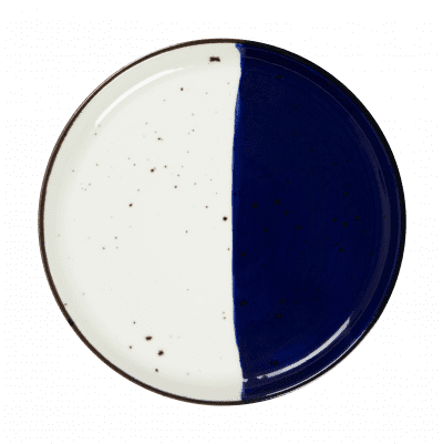 Assiette plate à dessert à bord droit copie - 162061 -   21 cm