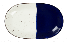 Assiette ovale sans aile - 162065 -    32x20 cm