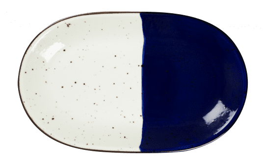 Assiette ovale sans aile - 162065 - 32x20 cm